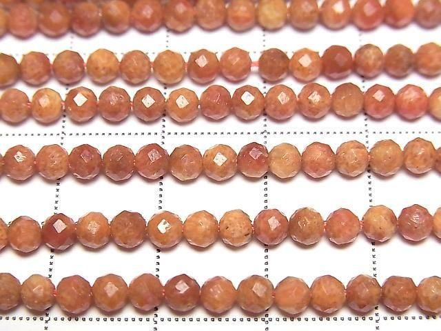 [Video] High Quality! Sponge Coral Faceted Round 3.5mm 1strand beads (approx. 15 inches/36 cm)
