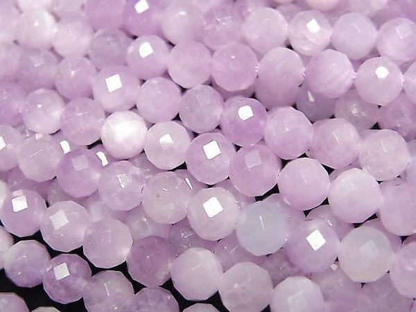 [Video]High Quality! Kunzite AAA- Faceted Round 6mm half or 1strand beads (aprx.15inch/36cm)