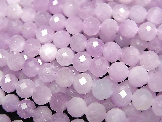 [Video]High Quality! Kunzite AAA- Faceted Round 6mm half or 1strand beads (aprx.15inch/36cm)