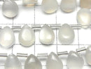 [Video] High Quality White Moonstone AA++ Pear Shape (Smooth) 10x8mm Half or 1strand (18pcs)