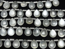 [Video] High Quality White Moonstone AA++ Pear Shape (Smooth) 10x8mm Half or 1strand (18pcs)