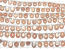 [Video] High Quality Peach Moonstone AA++ Pear Shape (Smooth) 10x8mm Half or 1strand (18pcs)