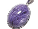 [Video][One of a kind] Charoite AAA Pendant Silver925 NO.34
