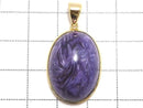 [Video][One of a kind] Charoite AAA Pendant 18KGP NO.43