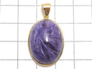 [Video][One of a kind] Charoite AAA Pendant 18KGP NO.46