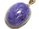 [Video][One of a kind] Charoite AAA Pendant 18KGP NO.47