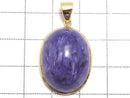 [Video][One of a kind] Charoite AAA Pendant 18KGP NO.47