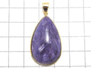 [Video][One of a kind] Charoite AAA Pendant 18KGP NO.48