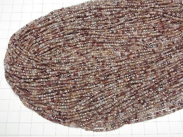 [Video] High Quality! Natural Brown Zircon AA+ Cube Shape 2x2x2mm 1strand beads (approx. 15 inches/37 cm)