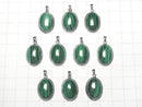[Video] Malachite AAA Oval Pendant 19x15mm Silver925 1pc