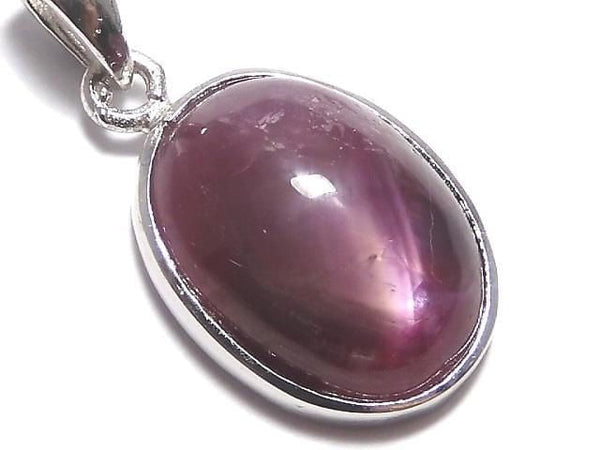 [Video][One of a kind] High Quality Star Ruby AAA Pendant Silver925 NO.45