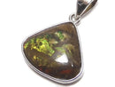 [Video][One of a kind] High Quality Ammolite AAA- Pendant Silver925 NO.1