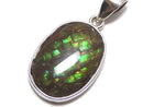 [Video][One of a kind] High Quality Ammolite AAA- Pendant Silver925 NO.2