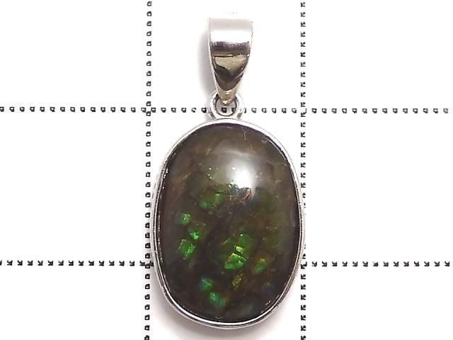 [Video][One of a kind] High Quality Ammolite AAA- Pendant Silver925 NO.2