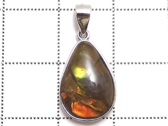 [Video][One of a kind] High Quality Ammolite AAA- Pendant Silver925 NO.3