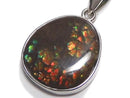 [Video][One of a kind] High Quality Ammolite AAA- Pendant Silver925 NO.6