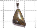 [Video][One of a kind] High Quality Ammolite AAA- Pendant Silver925 NO.10