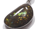 [Video][One of a kind] High Quality Ammolite AAA- Pendant Silver925 NO.16