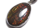 [Video][One of a kind] High Quality Ammolite AAA- Pendant Silver925 NO.18