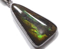 [Video][One of a kind] High Quality Ammolite AAA- Pendant Silver925 NO.26