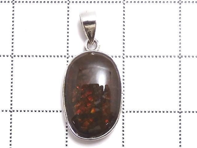 [Video][One of a kind] High Quality Ammolite AAA- Pendant Silver925 NO.30
