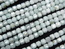 [Video] High Quality! Larimar Pectolite AA+ Cube Shape 3x3x3mm half or 1strand beads (aprx.15inch/37cm)