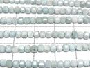 [Video] High Quality! Larimar Pectolite AA+ Cube Shape 3x3x3mm half or 1strand beads (aprx.15inch/37cm)