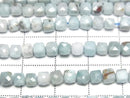 [Video] High Quality! Larimar Pectolite AA+ Cube Shape 4x4x4mm 1/4-1strand beads (aprx.15inch/37cm)