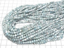 [Video] High Quality! Larimar Pectolite AA+ Cube Shape 4x4x4mm 1/4-1strand beads (aprx.15inch/37cm)