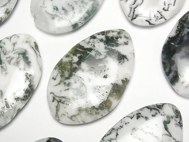 [Video] Tree Agate Flat Nugget 56x36mm 1pc
