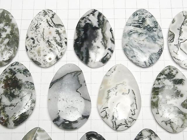 [Video] Tree Agate Flat Nugget 56x36mm 1pc