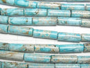 [Video] Light Blue Kaolinite Tube 13x4x4mm 1strand beads (approx. 15 inches/38 cm)