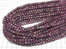 [Video] High Quality! Purple Sapphire AA Cube Shape 6x6x6mm Half or 1strand beads (approx. 15 inches/38 cm)