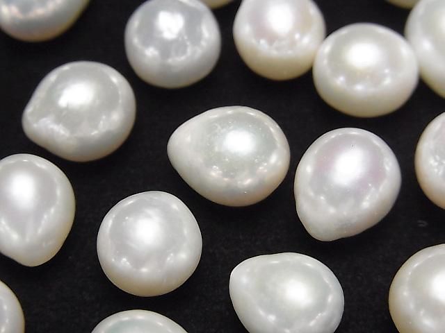 [Video] Fresh Water Pearl AA++ Loose Stone Drop-Potato 9.5-12mm White 5pcs