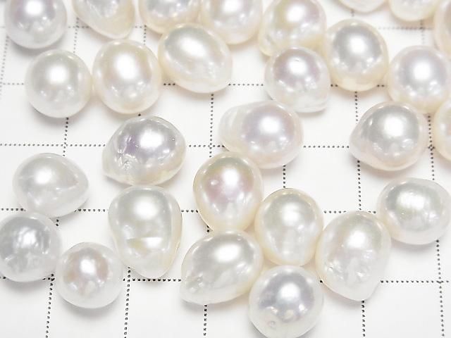 [Video] Fresh Water Pearl AA++ Loose Stone Drop-Potato 9.5-12mm White 5pcs