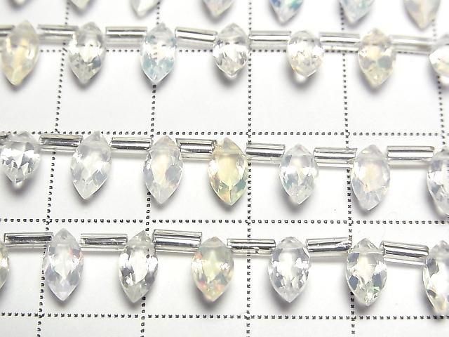 [Video] High Quality Ethiopian Water Opal AAA- Marquise Faceted 8x4mm half or 1strand beads (approx. 5 inches/12 cm)