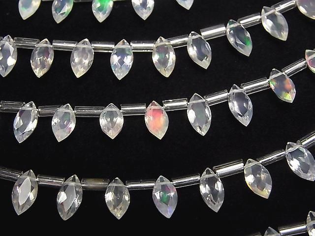 [Video] High Quality Ethiopian Water Opal AAA- Marquise Faceted 8x4mm half or 1strand beads (approx. 5 inches/12 cm)
