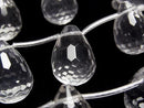 [Video] Crystal AAA Drop Faceted Briolette 20x15x15mm half or 1strand (7pcs)