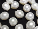 [Video] Fresh Water Pearl AA++ Loose Stone Drop 10-13mm Half Drilled Hole White 5pcs