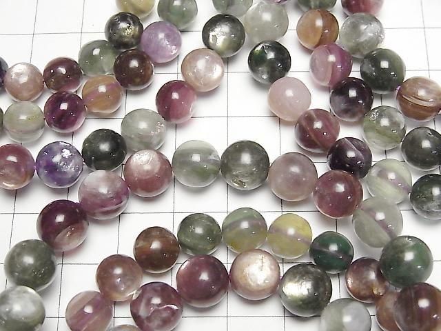 [Video] Multicolor Royal Lepidolite AA++ Round 8-9mm Bracelet