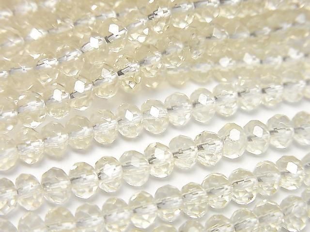 [Video] Golden Labradorite AAA- Faceted Button Rondelle 4.5x4.5x3mm half or 1strand beads (approx. 15 inches/37 cm)