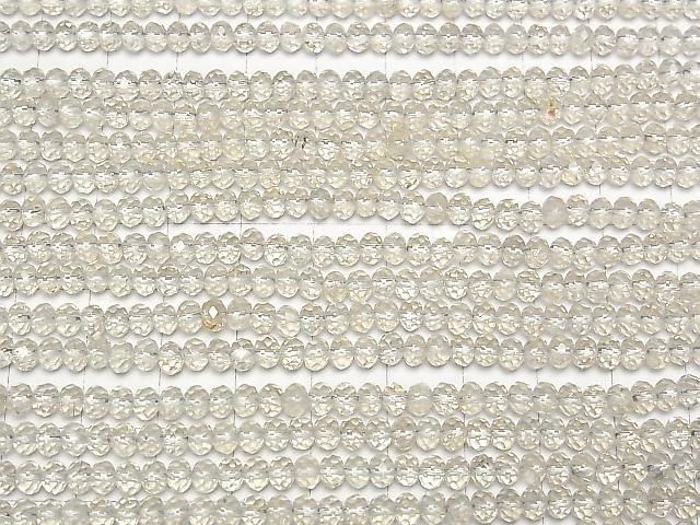 [Video] Golden Labradorite AAA- Faceted Button Rondelle 4.5x4.5x3mm half or 1strand beads (approx. 15 inches/37 cm)