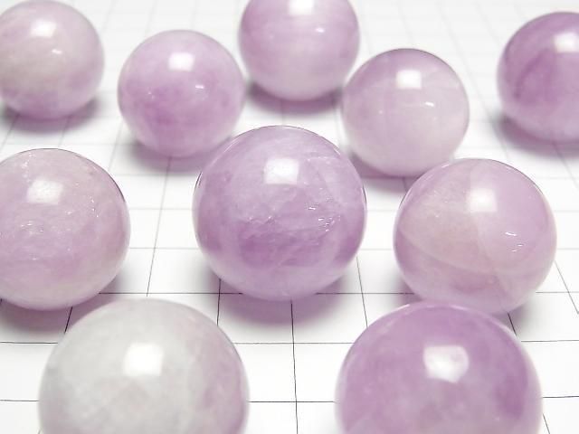 [Video] Nigerian Kunzite AA++ Sphere, Round 23mm 1pc