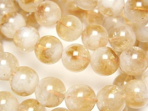 [Video] Bi-color Citrine AA+ Round 9.5mm Bracelet