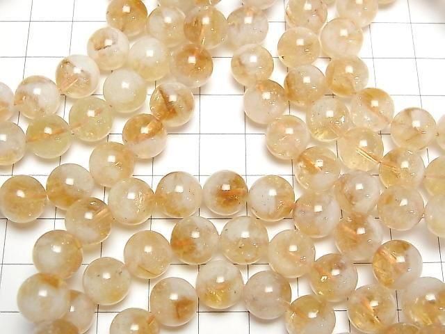 [Video] Bi-color Citrine AA+ Round 9.5mm Bracelet