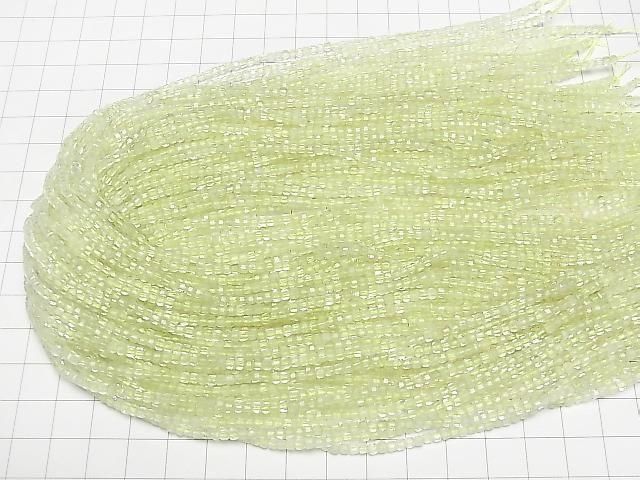 [Video]High Quality! Lemon Quartz AA++ Cube Shape 2x2x2mm 1strand beads (aprx.15inch/37cm)