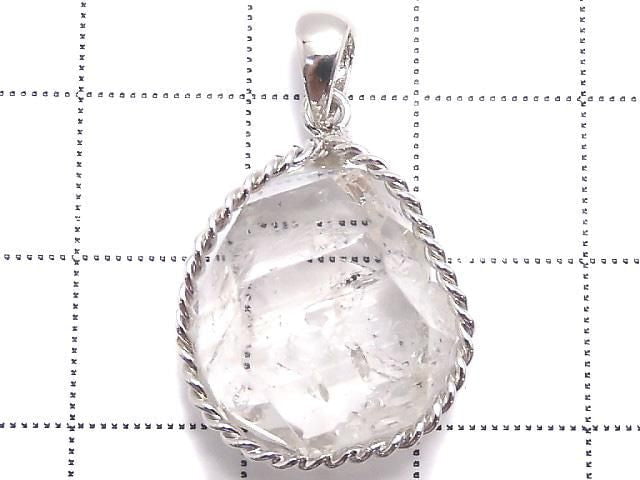 [Video][One of a kind] NYHerkimer Diamond Pendant Silver925 NO.50