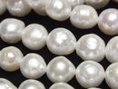 [Video] Fresh Water Pearl AA++ Natural Round 9-11mm White 1strand beads (approx. 15 inches/37 cm)