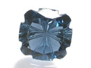 [Video][One of a kind] London Blue Topaz AAA Loose stone Carved Faceted 1pc NO.3