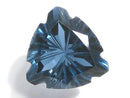 [Video][One of a kind] London Blue Topaz AAA Loose stone Carved Faceted 1pc NO.5